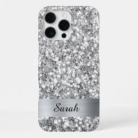 Silver Square Glitter Shimmer Strip Foil