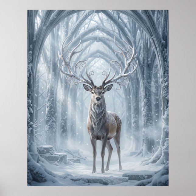 Silver Stag Cathedral Poster (Front)