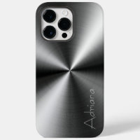 Silver Stainless platinum Steel Print