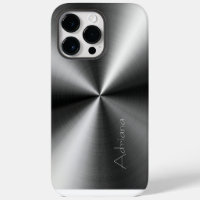 Silver Stainless platinum Steel Print