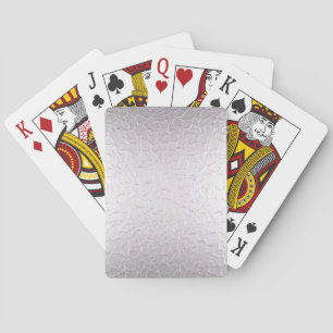 Silver Stainless Shiny Metallic Playing Cards