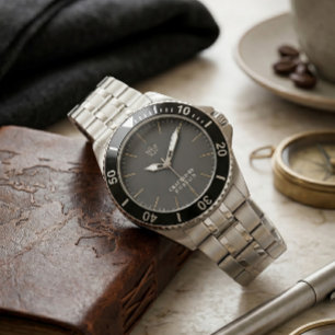 Silver Stainless Steel Dive Watch - Executive