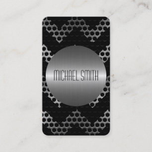 Silver Stainless Steel Metal 3 Business Card