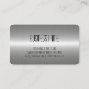 Silver Stainless Steel Metal Business Card