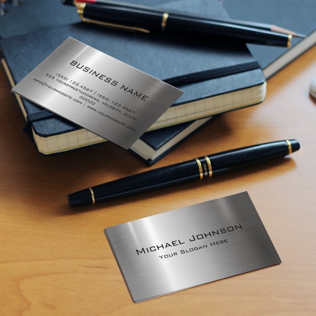 Silver Stainless Steel Metal Business Card (Creator Uploaded)