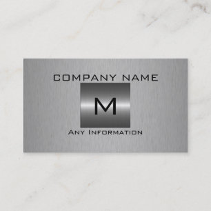 Silver Stainless Steel Metal Business Card
