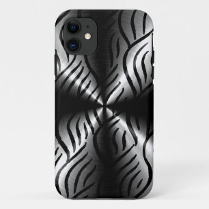 Silver Stainless Steel Metal Elements iPhone 11 Case