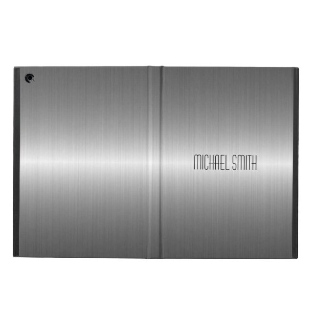 Silver Stainless Steel Metal iPad Air Case (Outside)