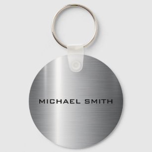 Silver Stainless Steel Metal Key Ring