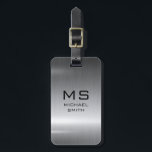 Silver Stainless Steel Metal Luggage Tag<br><div class="desc">Silver Stainless Steel Metal</div>
