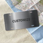 Silver Stainless Steel Metal Personalise