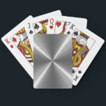 Silver Stainless Steel Metal Playing Cards<br><div class="desc">Silver Stainless Steel Metal. Design is available on other products.</div>