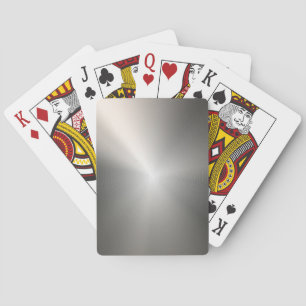 Silver Stainless Steel Metal Playing Cards