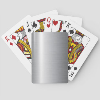 Silver Stainless Steel Metal Playing Cards