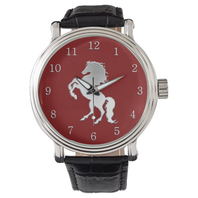 Silver Stallion on Red Watch (Front)