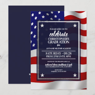 Silver Star Military Academy Graudation Party Invitation