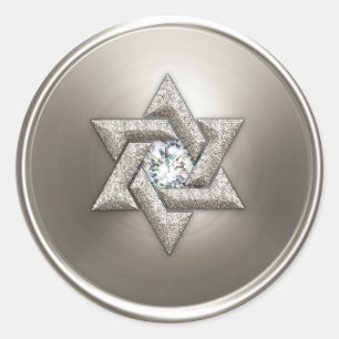 Silver Star of David Envelope Seal