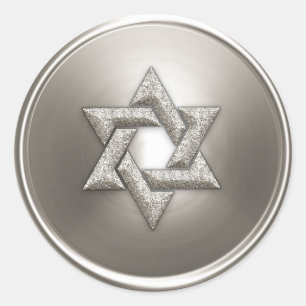Silver Star of David Envelope Seal