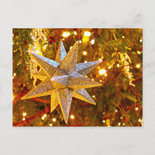 Silver Star Ornament Postcard