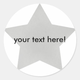 Silver Star - stickers
