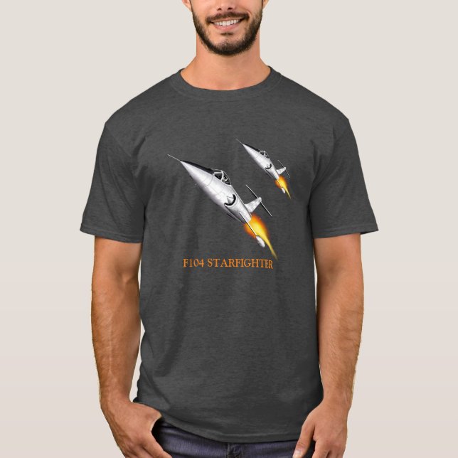Silver Starfighter F104 T-Shirt (Front)