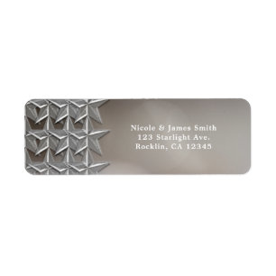 Silver Stars & Elegant Bokeh Lights Invitation