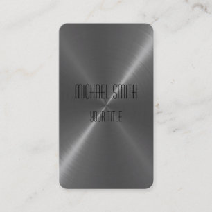 Silver Steel Metal Business Card