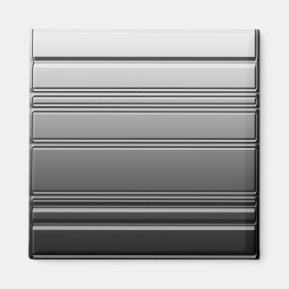 Silver Steel Square Magnet by Heard_