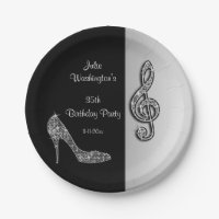 Silver Stiletto & Treble Cleft Birthday