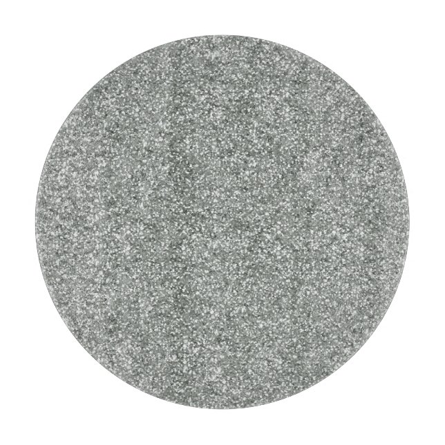 Silver Stone Gary Gold Marble Purple Glitter Cutting Board (Front)