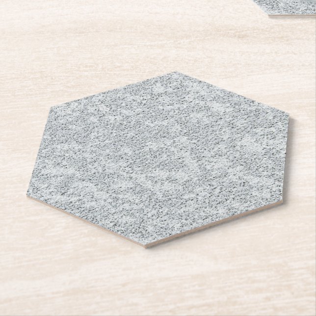 Silver Stone Gary Gold Marble Purple Glitter Paper Coaster (Angled)