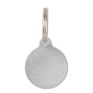 Silver Stone Gary Gold Marble Purple Glitter Pet Tag