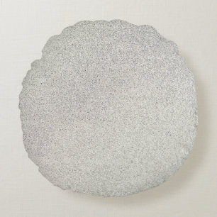 Silver Stone Gary Gold Marble Purple Glitter Round Cushion