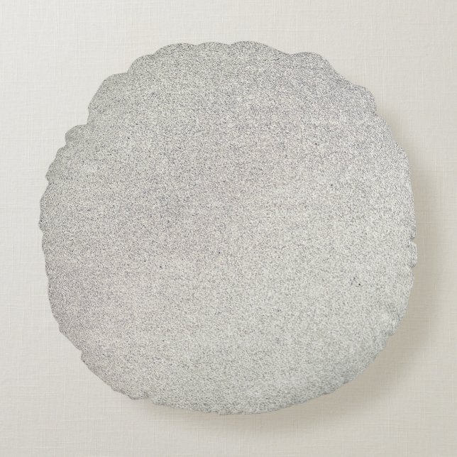 Silver Stone Gary Gold Marble Purple Glitter Round Cushion (Front)