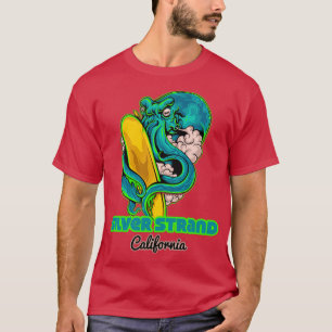 Silver Strand California octopus surf T-Shirt