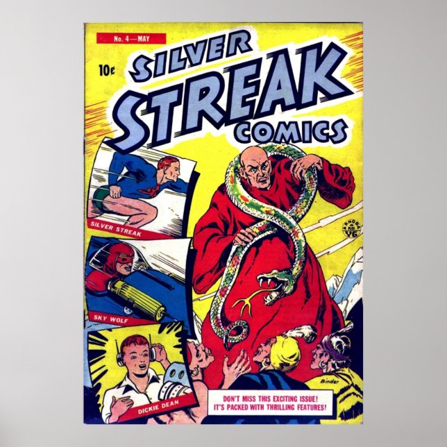 Silver Streak Comics 004 paper8fiche JVJ Poster (Front)