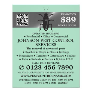 Silver Strip - Black Cockroach - Pest Control Flyer