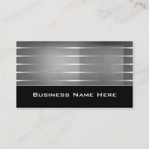 Silver Stripes Contemporary Business Cards
