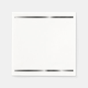 Silver stripped napkins