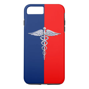Silver Style Caduceus Medical Symbol League iPhone 8 Plus/7 Plus Case