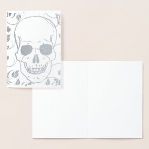 SILVER SUGAR SKULL REAL Foil Card