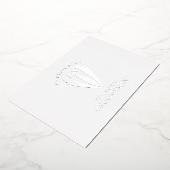 Silver Suit Personalised Groomsman Proposal (Rotated)