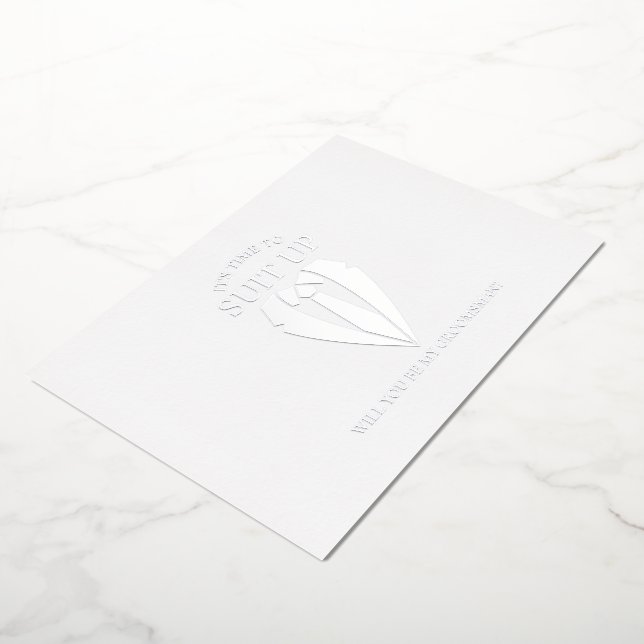 Silver Suit Personalised Groomsman Proposal (Rotated)