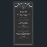 Silver Sun and Moon Tarot Wedding Flat Menu<br><div class="desc">Elegant and modern wedding design inspired by a tarot card. You can customize this further by clicking on the "PERSONALIZE" button. Matching Items in our shop for a complete party theme. PLEASE NOTE: The silver featured on this item is NOT REAL FOIL and is printed in flat colors.</div>