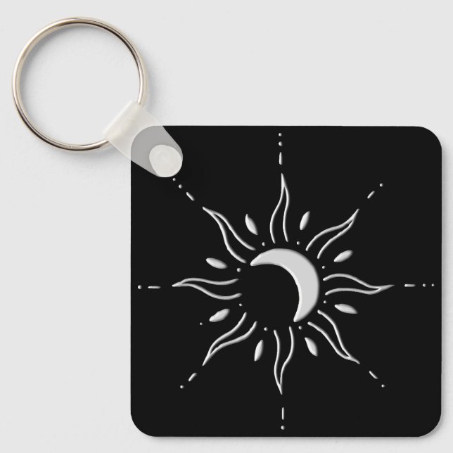 Silver Sun  Key Ring (Front)