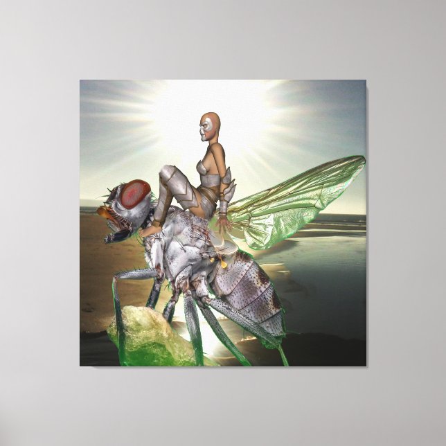 Silver Sunrise Canvas Print (Front)