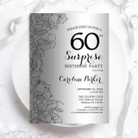 Silver Surprise 60th Birthday Party