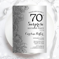 Silver Surprise 70th Birthday Party