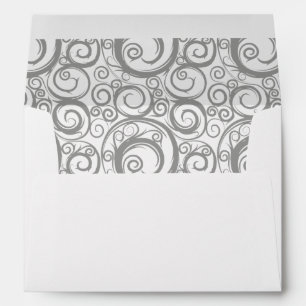Silver Swirl Envelope