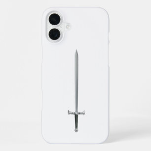 Silver sword iPhone 16 plus case